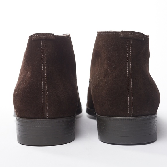 🆕️ NWT Santoni Dark Brown Suede Chukka Boot - Picture 5 of 7